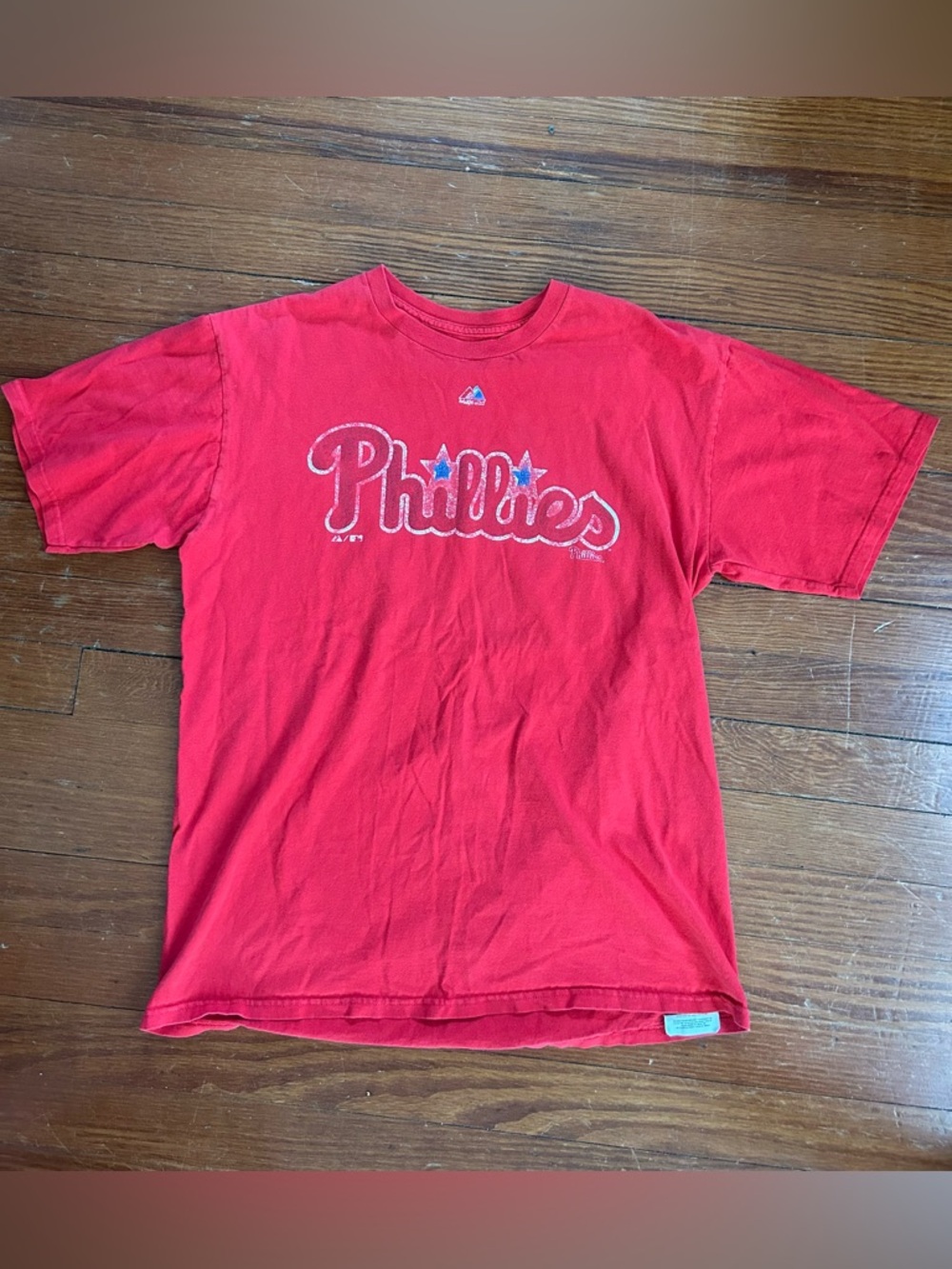 Majestic Phillies Red Short Sleeve Tee Chase Utley #26